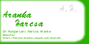 aranka harcsa business card